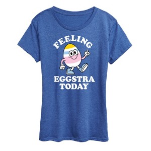 Women's - Instant Message - Feelin Eggstra Short Sleeve Graphic T-Shirt - 1 of 4