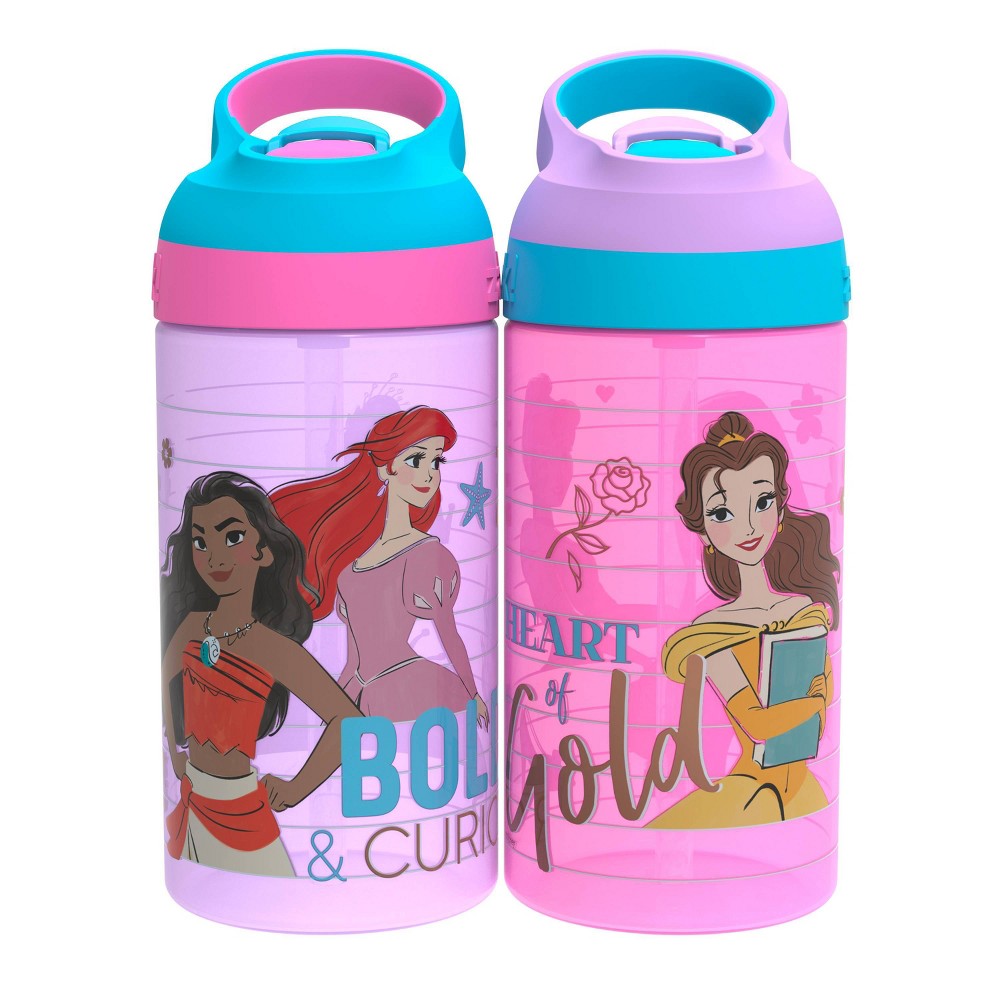 Disney Princess 16oz 2pk Plastic Atlantic Kids Water Bottle - Zak Designs