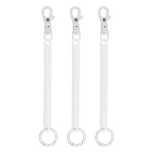 Unique Bargains Retractable Coil Springs Keychain 3 Pcs - 1 of 4