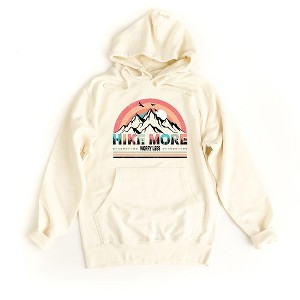 Simply Sage Market Women's Graphic Hoodie Hike More Worry Less Colorful - 1 of 2