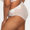 Curvy Couture Women's Plus Size Sheer Whisper High Cut Brief Panty - 4 of 4
