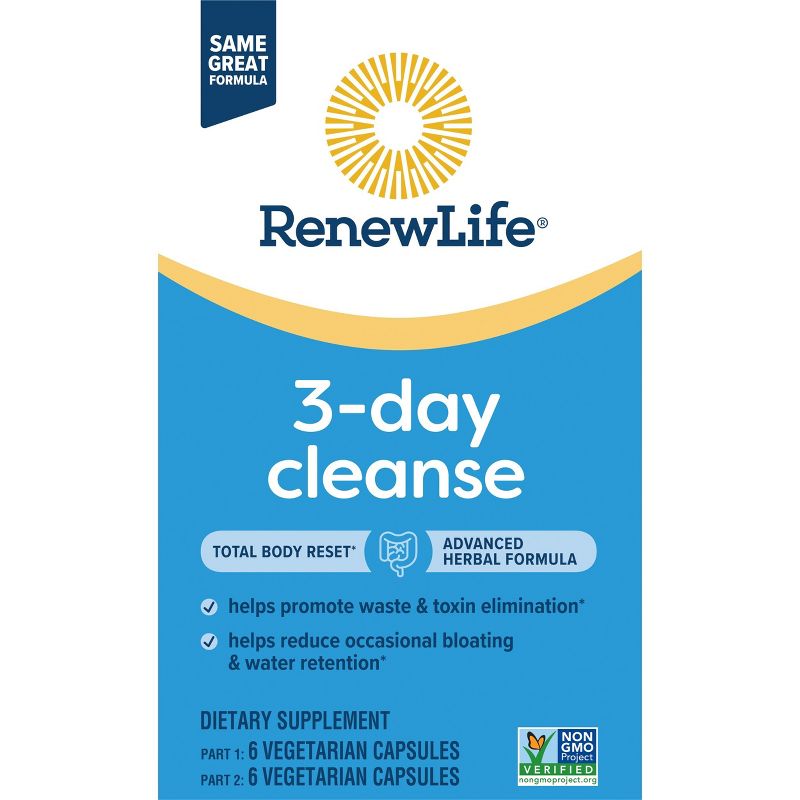Renew Life Total Body Reset 3-Day Cleanse Capsules - 12ct, 4 of 11