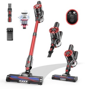 MAMNV 150W Cordless Stick Vacuum for HardFloors, Carpet, Rug, and Pet Hair, Bagless Vacuum Cleaner, Red - 1 of 4