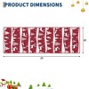 Christmas Area Rug, Reindeer Print Washable Soft Carpet with Non Slip Backing, Low Pile Stain Resistant Floor Mat for Living Room, Bedroom - 2 of 4