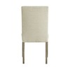 Turner Upholstered Side Chair Set Natural: Linen Fabric, Foam Cushion, Armless - Picket House Furnishings - 4 of 4