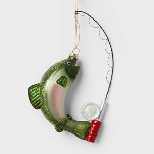 Glass Fishing Christmas Tree Ornament - Wondershop™ - 1 of 3