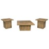 Exeter Mango Square 3-Piece Coffee Table Set ¨C Rustic Charm with Contemporary Design for Living Room - 2 of 4