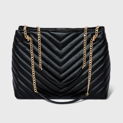 chain handle tote