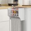 NicBex 1 Drawer Rolling Kitchen Island Cart with 3 Cabinets and 2 Racks,Kitchen Island on Wheels with Storage,Island Table for Kitchen - 3 of 3