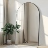 Dovelina Wood Frame Arched Full Length Mirror Leaning Mirror - 2 of 4