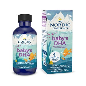 Nordic Naturals Baby's DHA Liquid Dietary Supplement - 2 fl oz - 1 of 4