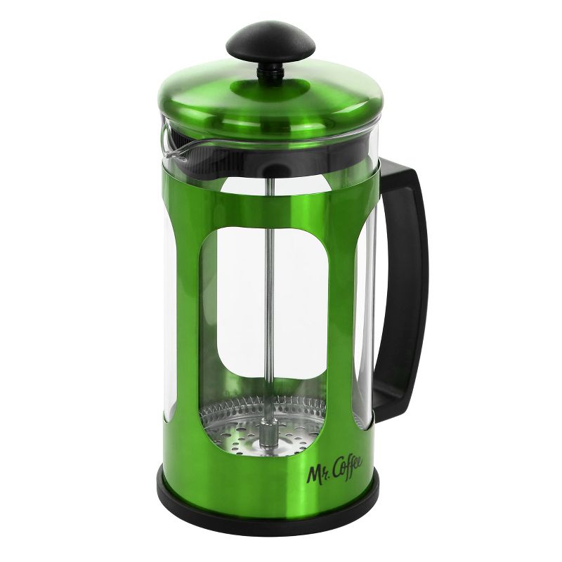 Mr. Coffee 30oz Glass and Stainless Steel French Coffee Press, 2 of 9