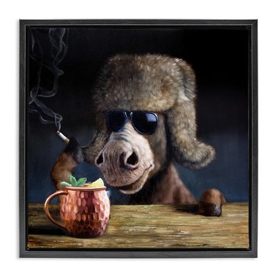 Stupell Industries Moscow Mule Funny Animal, 18" x 18"