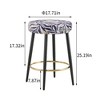 Resenkos Counter Bar Stools, Counter Stool,Counter Height Bar Stools Set of 2, 24 Inches Height with Golden Footrest,Purple Silver - 4 of 4