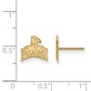 Black Bow Jewelry 14k Yellow Gold Plated Sterling Silver Furman Paladins NCAA Post Earrings - 2 of 3