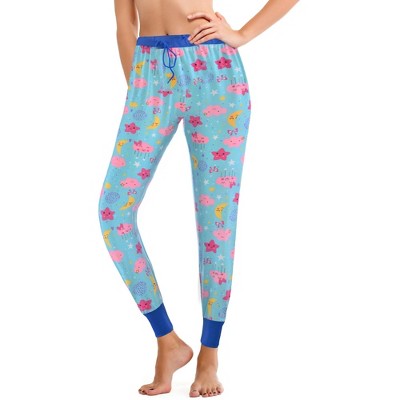 JEFFRICO Pajama Pants For Women Soft Comfy Drawstring Jogger Pajama Pants Sleepwear