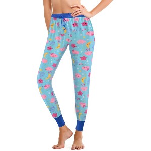 JEFFRICO Pajama Pants For Women Soft Comfy Drawstring Jogger Pajama Pants Sleepwear - 1 of 4