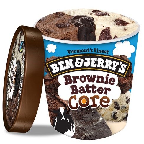 Ben & Jerry's Brownie Batter Core Ice Cream - 16oz : Target