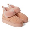 Fireside by Dearfoams Women's Bayswater Genuine Shearling Quilted Platform Bootie - image 3 of 4