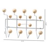 Baxton Studio Penny Mid Century Modern Coat Hanger Light Brown: 14-Hook Rack, Over Door/Wall Mount, Metal & Plastic - 4 of 4