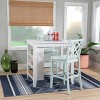 Powell 3pc Shelby Counter Height Dining Set Mint - 2 of 4