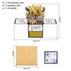 Unique Bargains 3D Handcrafted Pop-Out Funny Greeting Card Black Gold - 2 of 4