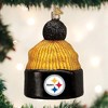 Old World Christmas Blown Glass Ornament for Christmas Tree, Pittsburgh Steelers Beanie - 2 of 3