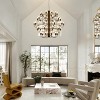 Baoure Black Farmhouse Candle Chandelier Round Rustic Modern Light Fixture High Ceiling Chandeliers 50 Light 40in for Living Room Dining Room Foyer - 3 of 4