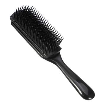 Bossman The Claw Hair Brush Cleaner Tool - Cleans Boar Bristle, Wave or Plastic Brushes and Combs - Hairbrush Cleaning Rake - 3 inch (Black)