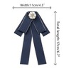 INSPIRE CHIC Women's Ribbon Rhinestone Bowknot Pre-Tied Brooch Bow Ties - 2 of 4