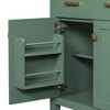 NicBex 30" Bathroom Vanity with Ceramic Sink, Bathroom Cabinet Storage with 2 Spacious Cabinet Doors and 1 Flip Drawers for Bathroom, Green - 2 of 4