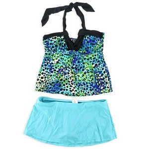 Island Escape Womens It's A Wrap Skirtini 2 Piece Tankini - 1 of 1