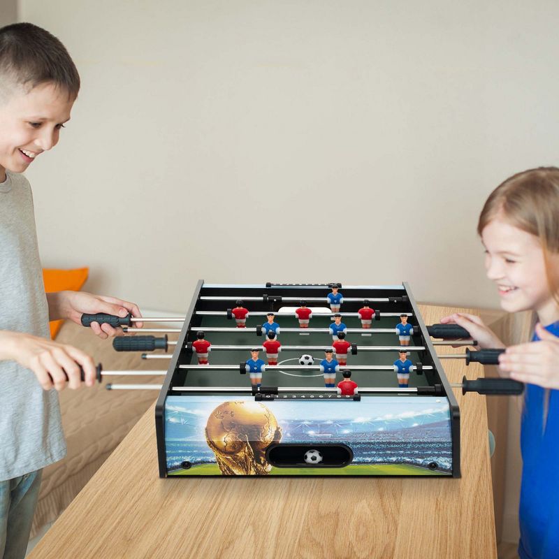 Costway 37 Inches Foosball Table with Removable Legs, 2 Balls and 2 Manual Scorers, 4 of 11