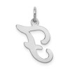 Black Bow Jewelry 14k White Gold, Sophia Collection, Small Script Initial F Pendant - 3 of 4