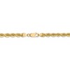 Black Bow Jewelry 5mm, 14k Yellow Gold, Handmade Solid Rope Chain Necklace - 4 of 4
