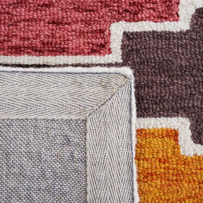 Rodeo Drive 6' x 9' Black and Rust Hand-Tufted Wool Area Rug