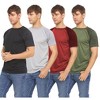 Daresay Mens Dri Fit Shirts Moisture Wicking Tshirt For Men Gym Shirts For Men, Up to 3XL, Pack of 4 - 2 of 4