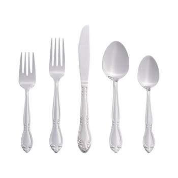 30 Piece Silverware Flatware Set for 6, Stainless Steel Home Kitchen Hotel  Restaurant Cutlery Set, Eating Utensils, Mirror Finished, Dishwasher Safe  (Silver) 