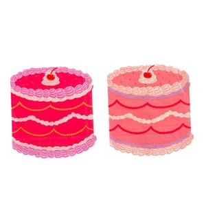Jollity & Co. - You're The Cherry On Top Cake Large Napkins - Pack of 16 Paper Napkins, 8 Of Each Style Per Pack - 1 of 4