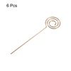 Unique Bargains Stainless Steel Drink Appetizer Circle Head Cocktail Picks 5.24" 6 Pcs - 3 of 4