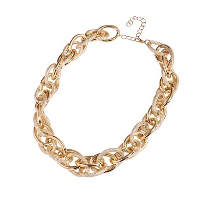 SOHI Women's California Gold Casual Chain Necklace