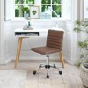 LACOO Faux Leather Mid Back Task Chair Swivel Office Desk Chair - 3 of 4