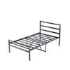 NicBex Twin/Queen/King Size Metal Platform Bed Frame with Headboard,Mattress Foundation with Steel Slat Support,Under Bed Storage,Easy Assembly,Black - 4 of 4