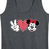 Women's - Disney - Peace Love Mickey Graphic Racerback Tank - 2 of 4
