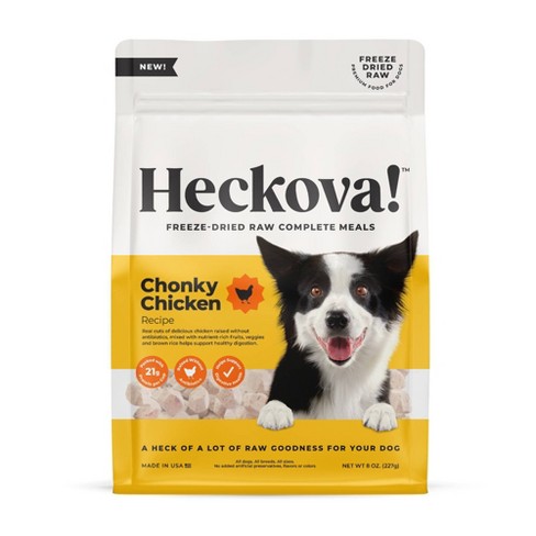 Heckova Freeze dried Raw Chonky Chicken Flavor Recipe Dry Dog Food 8oz Target