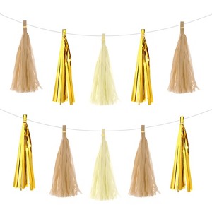 Unique Bargains Garland DIY Decoration Tassel Garland Banner 30 Pcs - 1 of 4