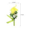 Unique Bargains Formal Dinner Party Wedding Groom Lily Boutonnieres Pins 6 Pcs - 2 of 3