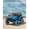 Electric Car for Kids, Ride On Car with Remote Control, 12V Ride On Truck Toy for Toddler Boys & Girls, Bluetooth Music Player LED Lights - 2 of 4