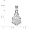 Black Bow Jewelry 14k White Gold Purdue Boilermakers NCAA Medium Pendant - 2 of 3