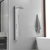 BWE 4-Jet Rainfall Shower Tower Shower Panel System with Waterfall Shower Head and Shower Wand - 2 of 4